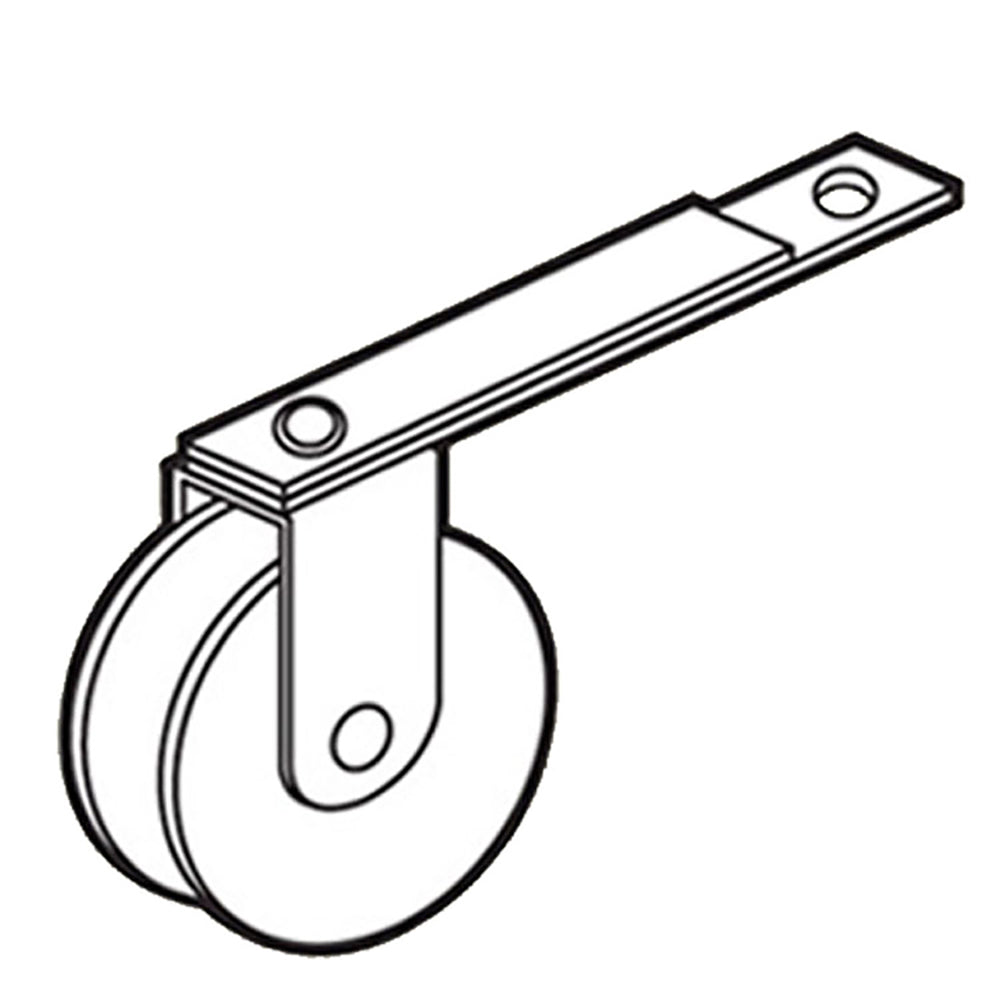 Double Straight Spring Tension Roller w/ 1 in Nylon Wheel for Sliding Screen Door - Double Straight Spring Tension Roller w/ 1 in Nylon Wheel for Sliding Screen Door