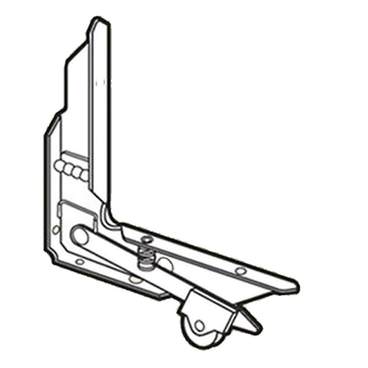 DISCONTINUED Left Hand Corner Insert Roller Assembly with 1 in Nylon Wheel for Sliding Screen Door