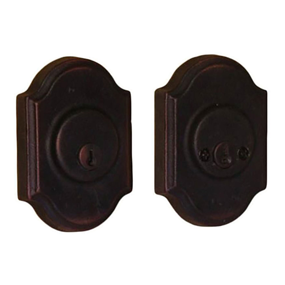 Weslock Premiere Double Cylinder Deadbolt w/ Adjustable Backset & Deadbolt Strike Oil Rubbed Bronze - Weslock Premiere Double Cylinder Deadbolt w/ Adjustable Backset & Deadbolt Strike Oil Rubbed Bronze