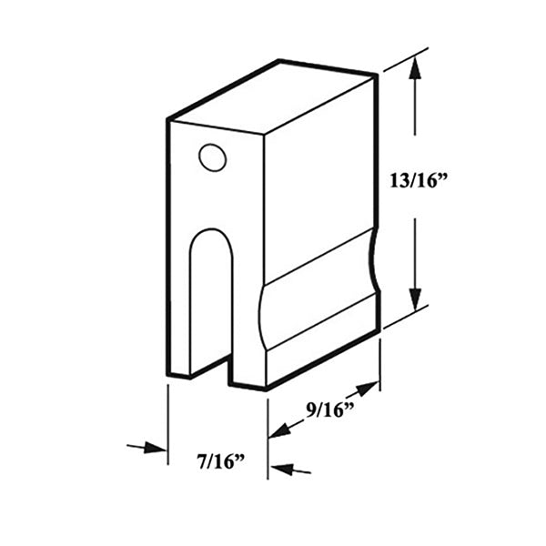 Discontinued - Bottom Mount Guide for Siding Screen Door - Discontinued - Bottom Mount Guide for Siding Screen Door