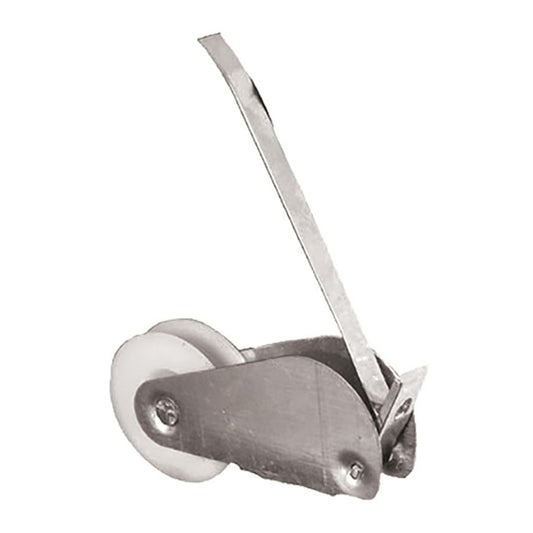 Straight Spring Tension Roller Assembly with 1 Inch Nylon Wheel for Sliding Screen Door