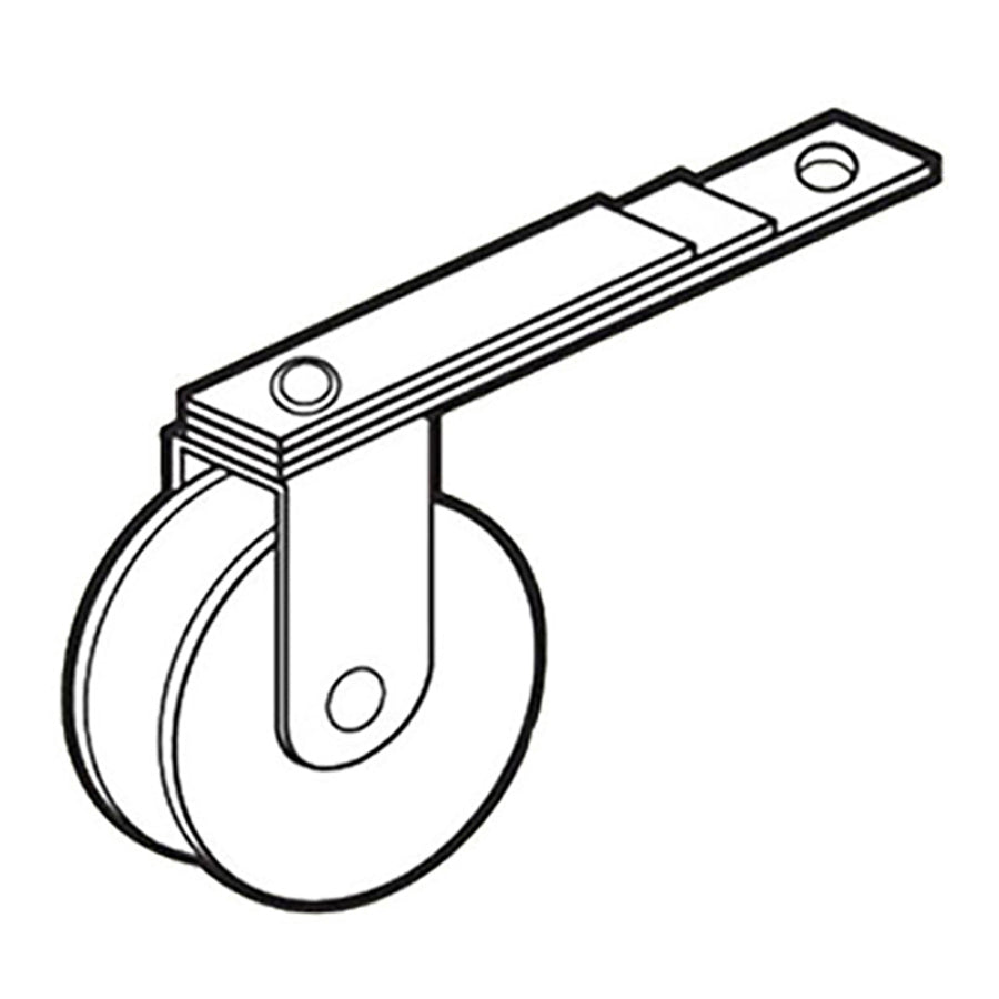 DISCONTINUED Triple Straight Spring Tension Roller with 1 in Nylon Wheel for Sliding Screen Door - DISCONTINUED Triple Straight Spring Tension Roller with 1 in Nylon Wheel for Sliding Screen Door
