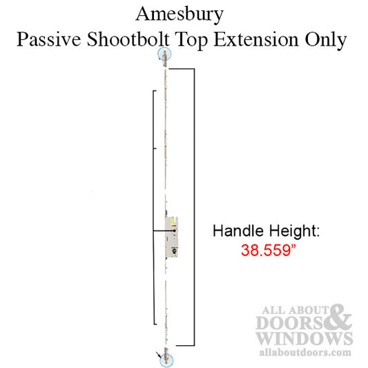 20mm P2000 Passive Shootbolt w/Rhino Hook Receptacle   (35-15/16 length),  76-1/4" Door
