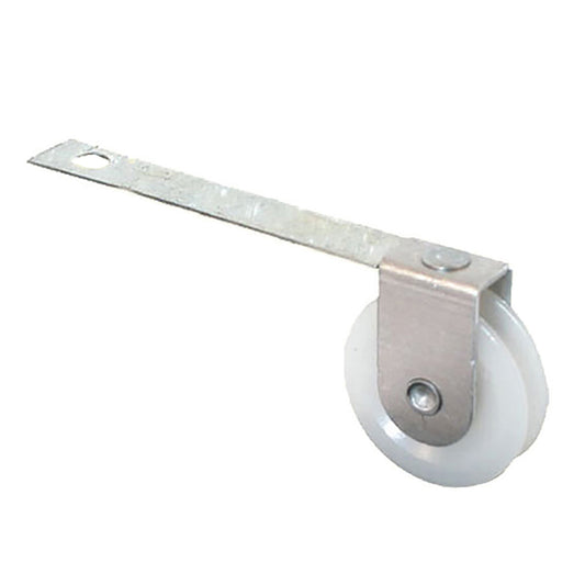 Straight Spring Tension Roller Assembly with 1 Inch Nylon Wheel for Sliding Screen Door