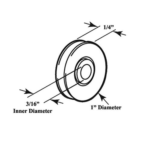 1 Inch Nylon Roller for Sliding Screen Door - 1 Inch Nylon Roller for Sliding Screen Door