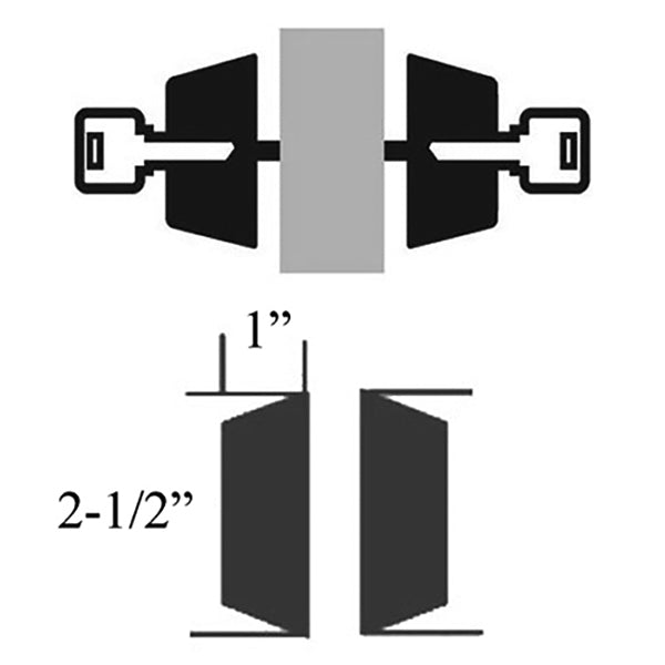 Weslock Deadbolt - 372-6 Double Cylinder - Bright Chrome - Weslock Deadbolt - 372-6 Double Cylinder - Bright Chrome