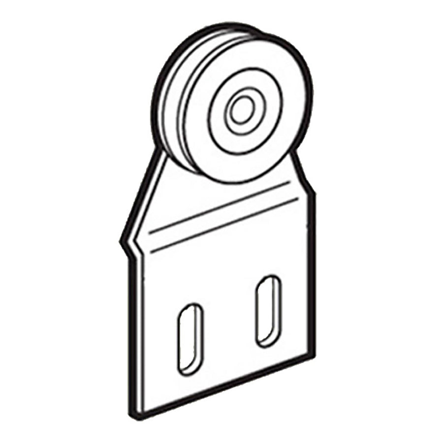 DISCONTINUED Top Hung Roller Assembly with 1 Inch Steel Wheel for Sliding Screen Door - DISCONTINUED Top Hung Roller Assembly with 1 Inch Steel Wheel for Sliding Screen Door