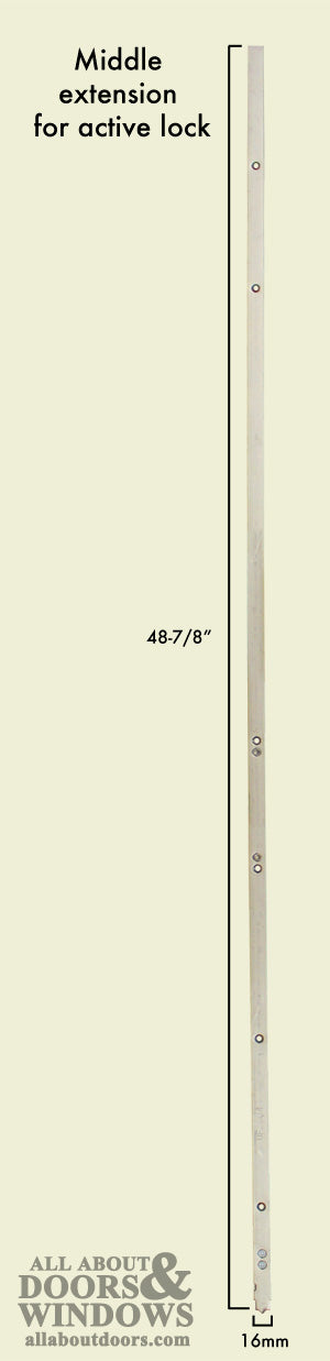 16mm P2000 Active Upper Assembly (61-11/16 length), Doors 95 - 108.5 - 16mm P2000 Active Upper Assembly (61-11/16 length), Doors 95 - 108.5