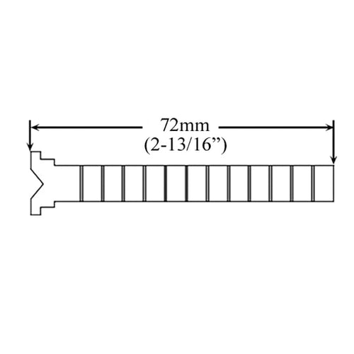 G-U / Ferco 72mm Length Tailpiece - Thumb-turn Side - G-U / Ferco 72mm Length Tailpiece - Thumb-turn Side