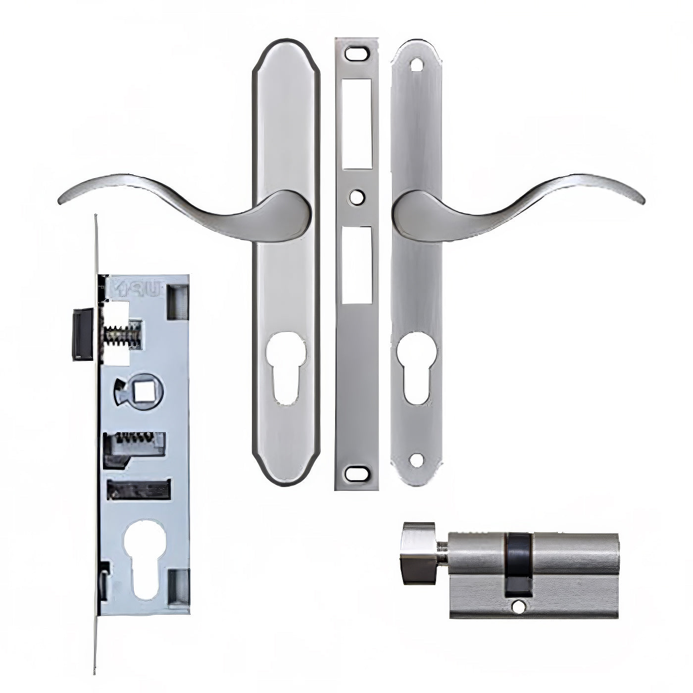 Storm Door Complete Mortise Lock and Handle with 0.875 Inch Backset - Storm Door Complete Mortise Lock and Handle with 0.875 Inch Backset