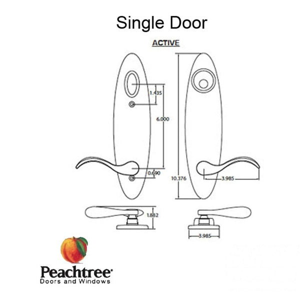 Citadel IPD Single Door Handles - Satin Nickel - Citadel IPD Single Door Handles - Satin Nickel