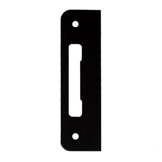 Strike Plate, PT0002N, Flat Tongue 1.30 x 4.57 -  Matte Black