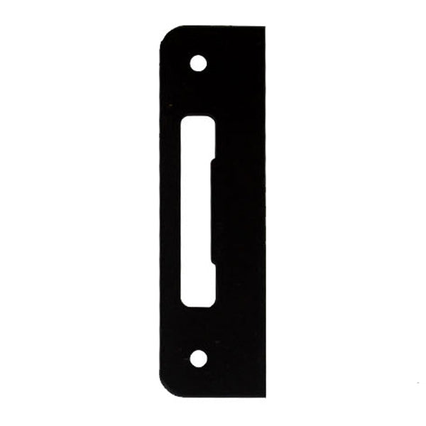 Strike Plate, PT0002N, Flat Tongue 1.30 x 4.57 -  Matte Black - Strike Plate, PT0002N, Flat Tongue 1.30 x 4.57 -  Matte Black