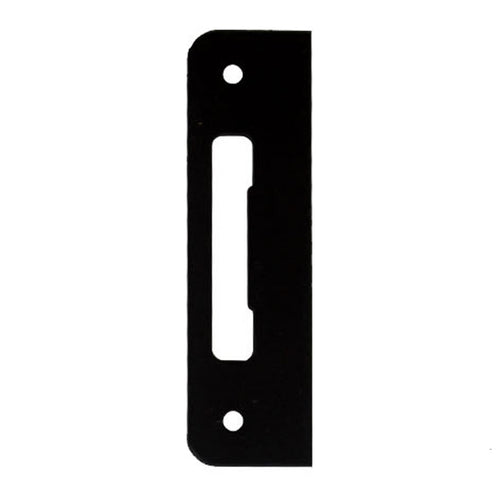 Strike Plate, PT0002N, Flat Tongue 1.30 x 4.57 -  Matte Black - Strike Plate, PT0002N, Flat Tongue 1.30 x 4.57 -  Matte Black