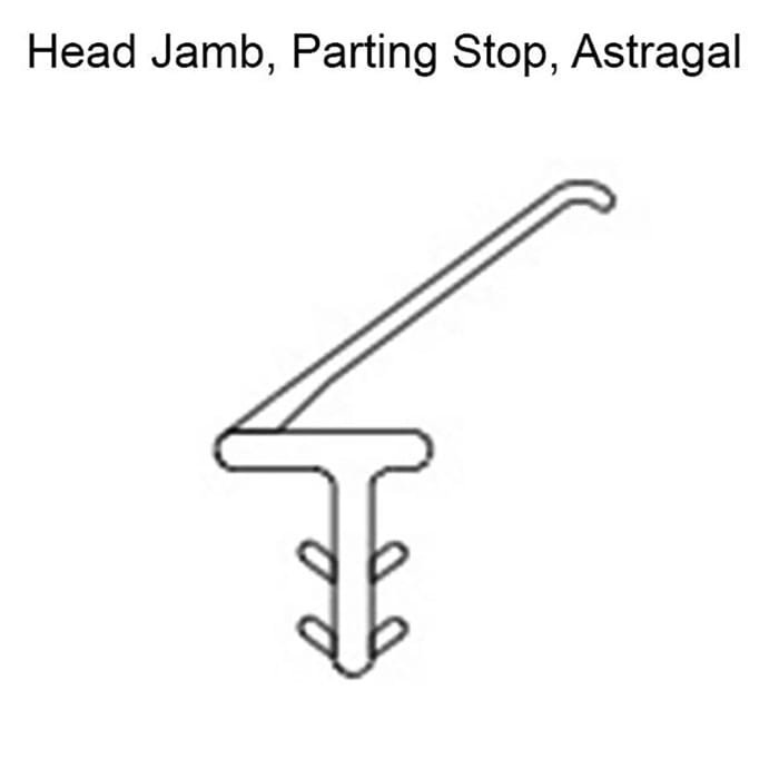 Marvin Head Jamb Parting Stop Astragal Weatherstrip Beige - Marvin Head Jamb Parting Stop Astragal Weatherstrip Beige