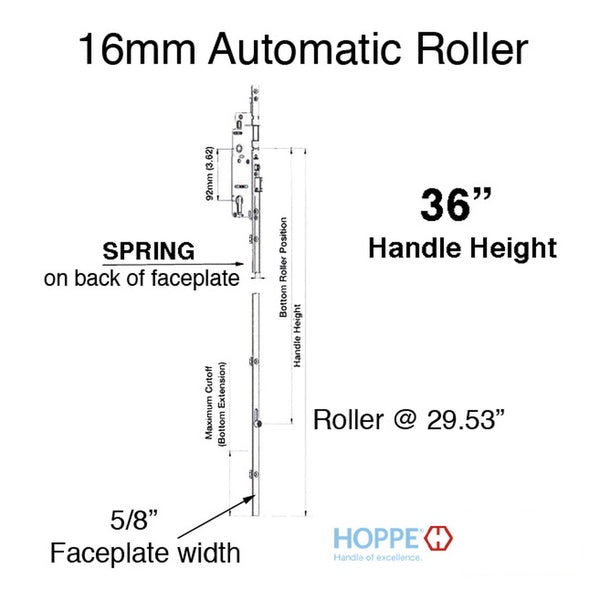 16mm Auto Gear, 45/92, Roller @ 29.53