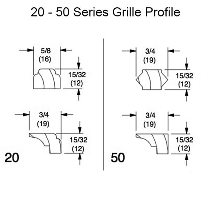 Marvin Series 20 & 50 Grille Pins for Diamond & Rectangular full surround grids - Marvin Series 20 & 50 Grille Pins for Diamond & Rectangular full surround grids
