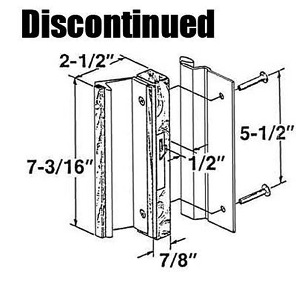 Sliding Patio Door Handle Set 5-1/2 - Sliding Patio Door Handle Set 5-1/2