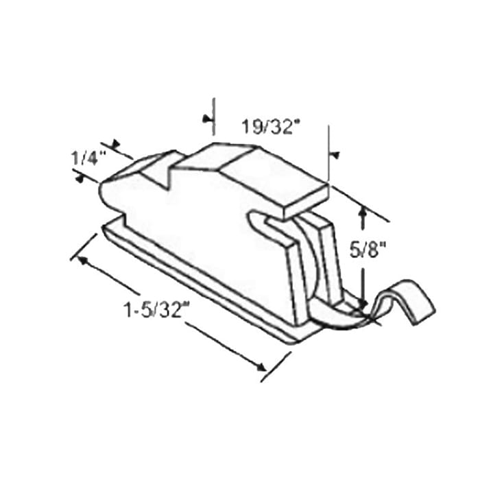 Vent Lock: Vinyl  w/ metal tab - Vent Lock: Vinyl  w/ metal tab