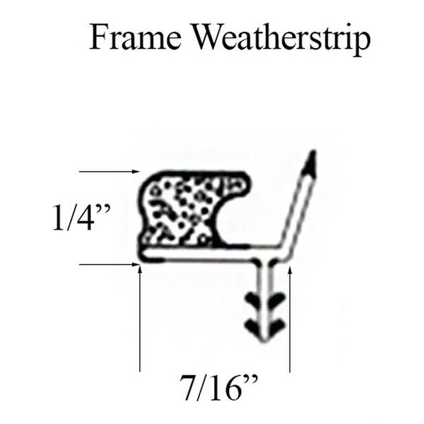 Marvin Casement Window Foam Weather Strip 72