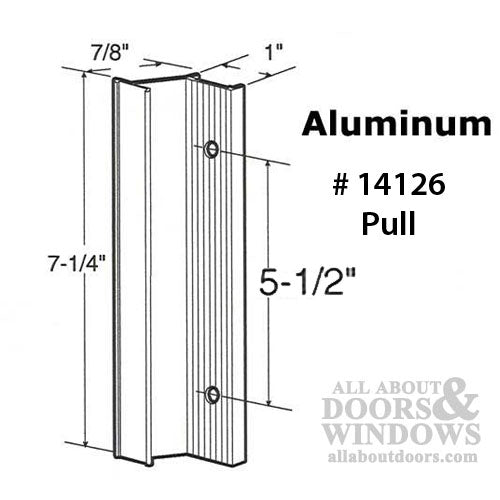 Sliding Patio Door Handle Set 5-1/2 - Sliding Patio Door Handle Set 5-1/2