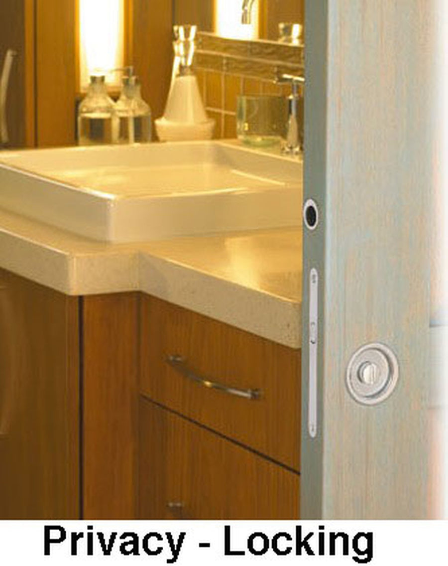 Hoppe HBL M492 Privacy sliding Pocket Door - Brushed/Satin Nickel - Hoppe HBL M492 Privacy sliding Pocket Door - Brushed/Satin Nickel