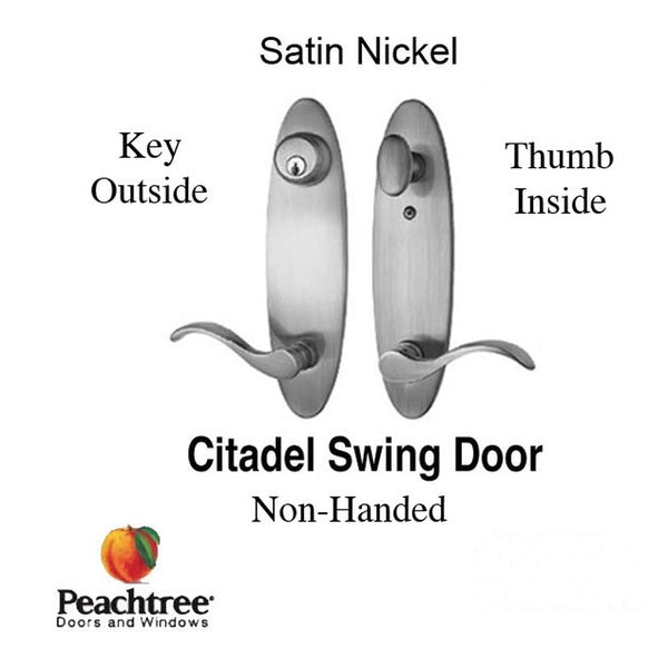 Citadel IPD Single Door Handles - Satin Nickel - Citadel IPD Single Door Handles - Satin Nickel