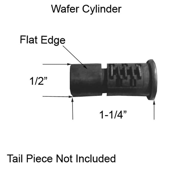 Wafer Type Replacement Cylinder, Storm Door - Wafer Type Replacement Cylinder, Storm Door