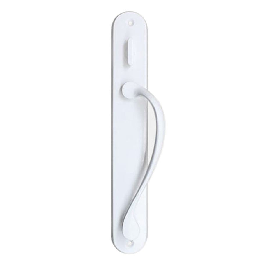Marvin Active Non-Keyed, Traditional Wide Sliding Door Handle Trim - White - Marvin Active Non-Keyed, Traditional Wide Sliding Door Handle Trim - White