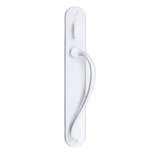 Marvin Active Non-Keyed, Traditional Wide Sliding Door Handle Trim - White - Marvin Active Non-Keyed, Traditional Wide Sliding Door Handle Trim - White