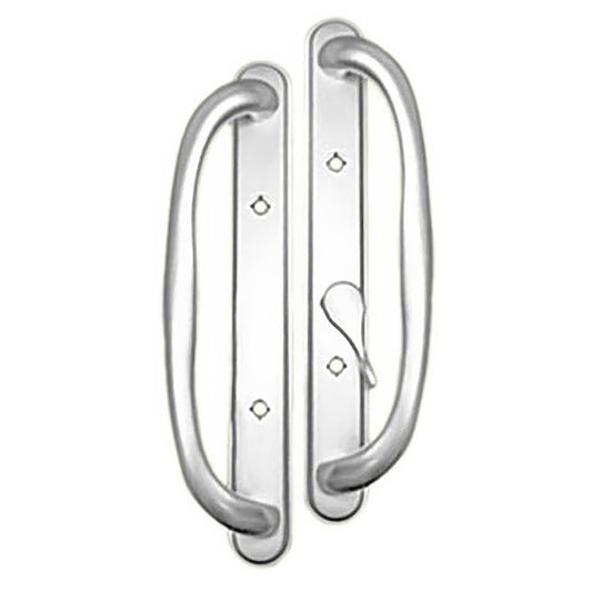 Olympus Handle Set with Offset Thumb-turn for Sliding Glass Doors Non-Keyed Door Handle