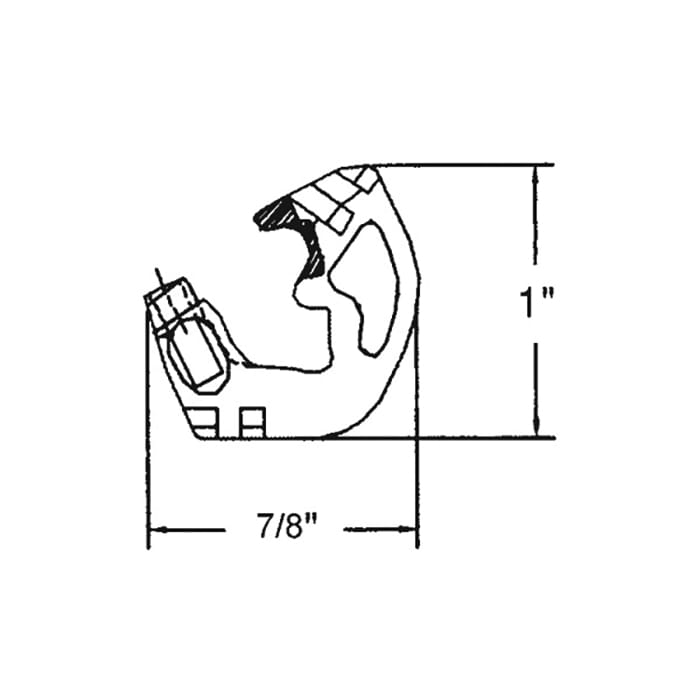 Wedgelock Shoe for 62 Series Tilt in Channel Balance - Wedgelock Shoe for 62 Series Tilt in Channel Balance