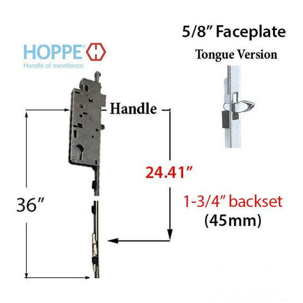Hoppe 16mm Manual 45/92 Gear, Tongue at 24.41