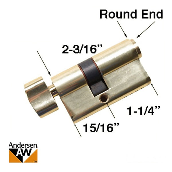 Storm Door Keyed Kwikset Euro Cylinder for Andersen Storm Door - Storm Door Keyed Kwikset Euro Cylinder for Andersen Storm Door