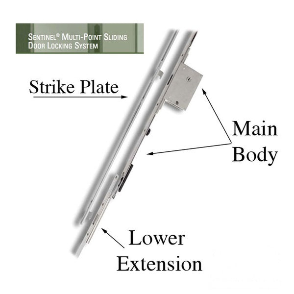 Center Lock Assembly for 3 point Sliding door  lock XM-50 - Center Lock Assembly for 3 point Sliding door  lock XM-50