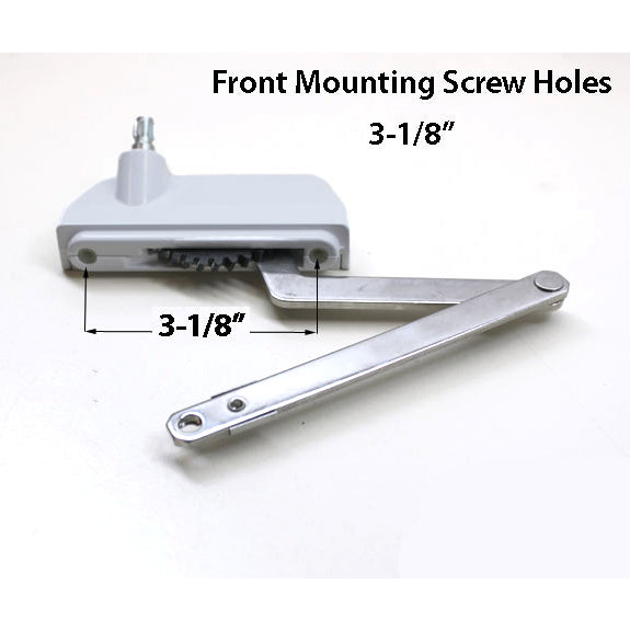 Discontinued - G-U Casement Operator, Metal Base, Split Arm  RH - White - Discontinued - G-U Casement Operator, Metal Base, Split Arm  RH - White