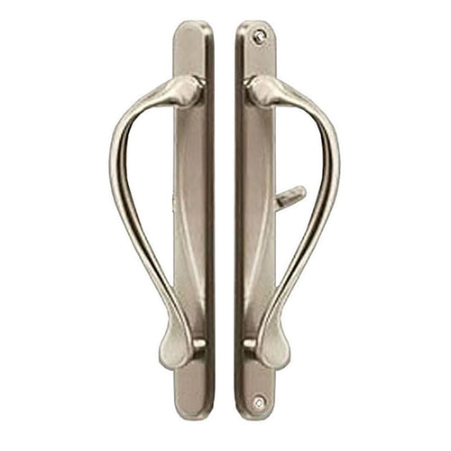 Marvin Active Non-Keyed, Narrow Sliding Door Handle, Center Thumb - Satin Nickel - Marvin Active Non-Keyed, Narrow Sliding Door Handle, Center Thumb - Satin Nickel