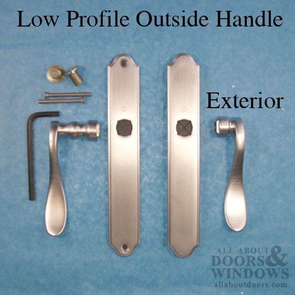 Hoppe Fixed Dummy Low Profile lever set- Pair, Right Hand -  Brushed Chrome - Hoppe Fixed Dummy Low Profile lever set- Pair, Right Hand -  Brushed Chrome