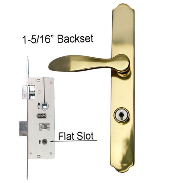 Larson Torino Brass Lever Handle Set - Larson Torino Brass Lever Handle Set