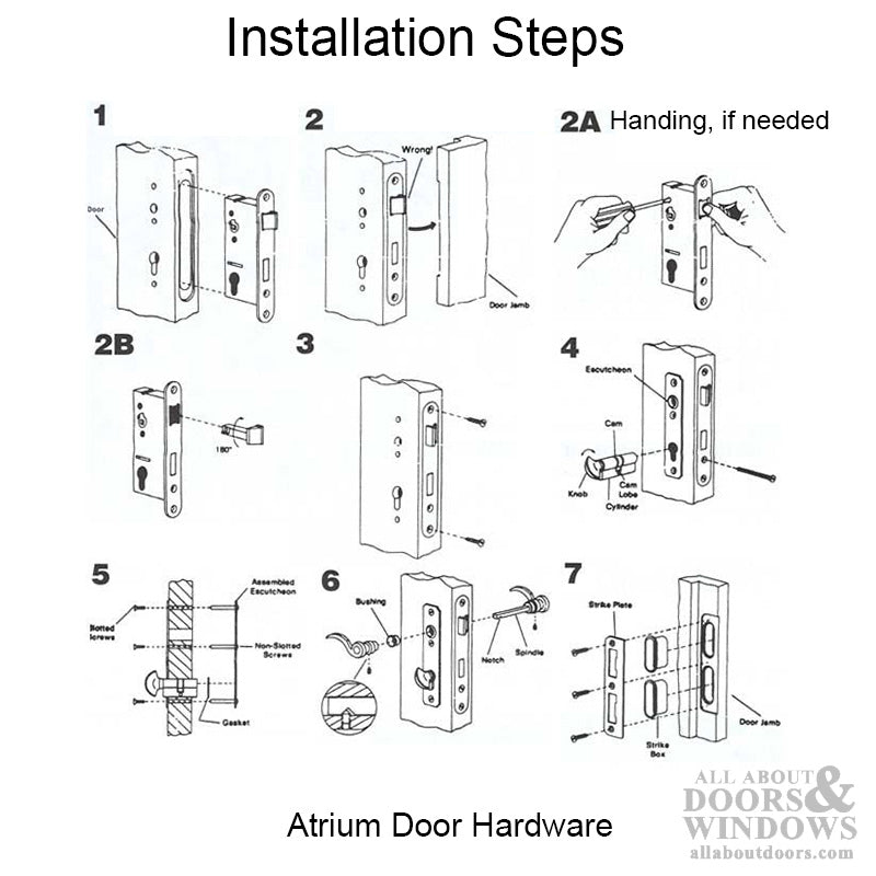 Atrium Door Hardware Lever Set Mortise Lock Keyed Thumb Turn Choose Color - Atrium Door Hardware Lever Set Mortise Lock Keyed Thumb Turn Choose Color