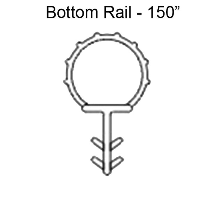 Marvin Single and Double Hung Bottom Rail Weatherstrip V147 Beige - Marvin Single and Double Hung Bottom Rail Weatherstrip V147 Beige