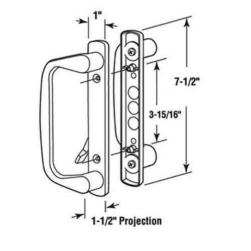 Door Handle For Sliding Glass Patio Door Inside and Outside Handles - Door Handle For Sliding Glass Patio Door Inside and Outside Handles