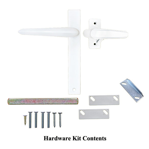 Surface Mount Handle with Night Lock, Storm Door Hardware Kit - Surface Mount Handle with Night Lock, Storm Door Hardware Kit