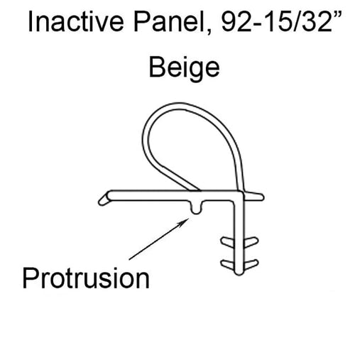 Marvin Inactive Panel V780 Stile Weatherstrip Beige - Marvin Inactive Panel V780 Stile Weatherstrip Beige