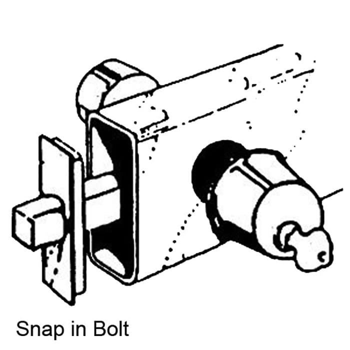 Snap In Keyed Single Cylinder Deadbolt Lock - Snap In Keyed Single Cylinder Deadbolt Lock