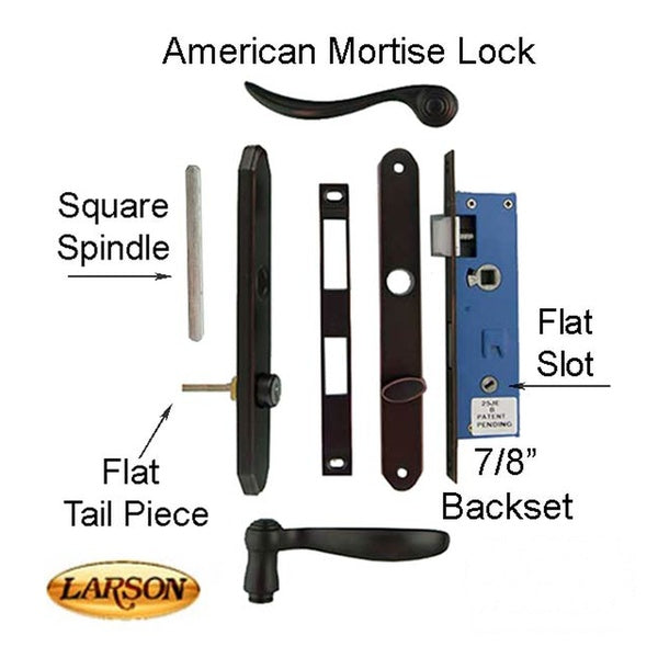 Larson Replacement Storm Door Kits with Trim & Mortise Lock - Larson Replacement Storm Door Kits with Trim & Mortise Lock