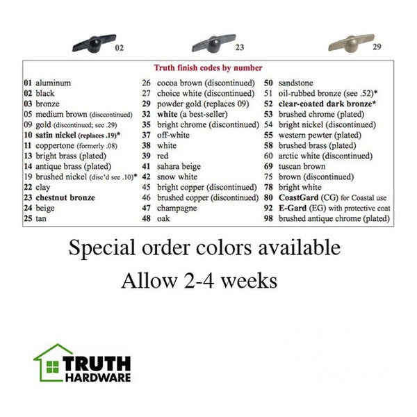 Truth Window Handle 11573 T-Shape Window Crank Snap on Handle 11/32 Spline Window Crank Handle - Truth Window Handle 11573 T-Shape Window Crank Snap on Handle 11/32 Spline Window Crank Handle
