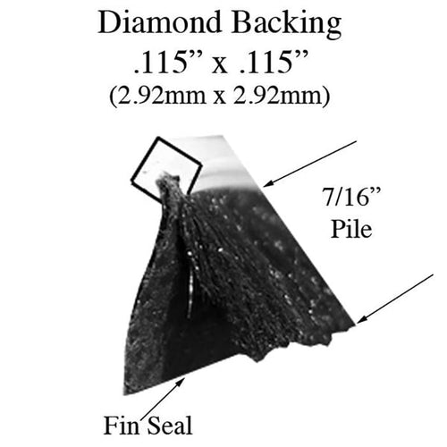 Diamond back weatherstrip  .115 x .590 - Black - Diamond back weatherstrip  .115 x .590 - Black