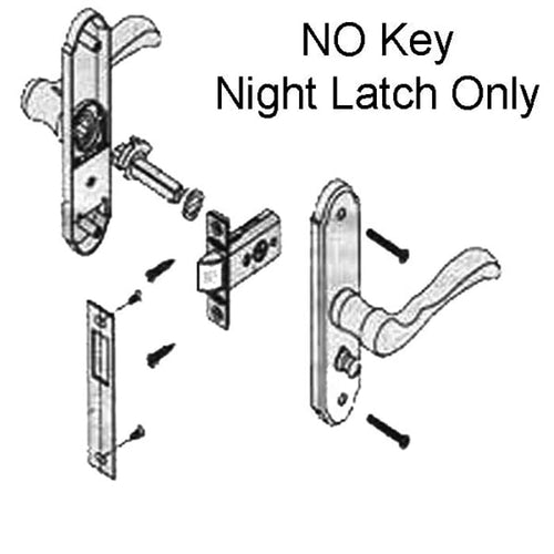 Mortise Lever, 1-3/16 Backset, Storm Door No Lock - Choose Color - Mortise Lever, 1-3/16 Backset, Storm Door No Lock - Choose Color