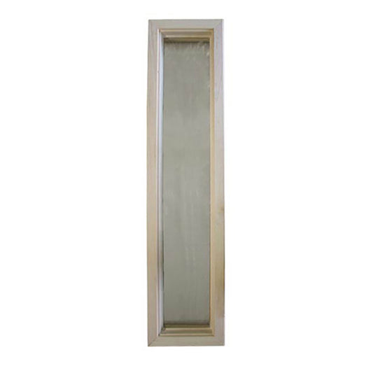 Wood Frame Door Lite 6 x 30 Single Pane Glass